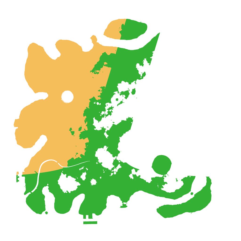 Biome Rust Map: Procedural Map, Size: 3500, Seed: 3214553