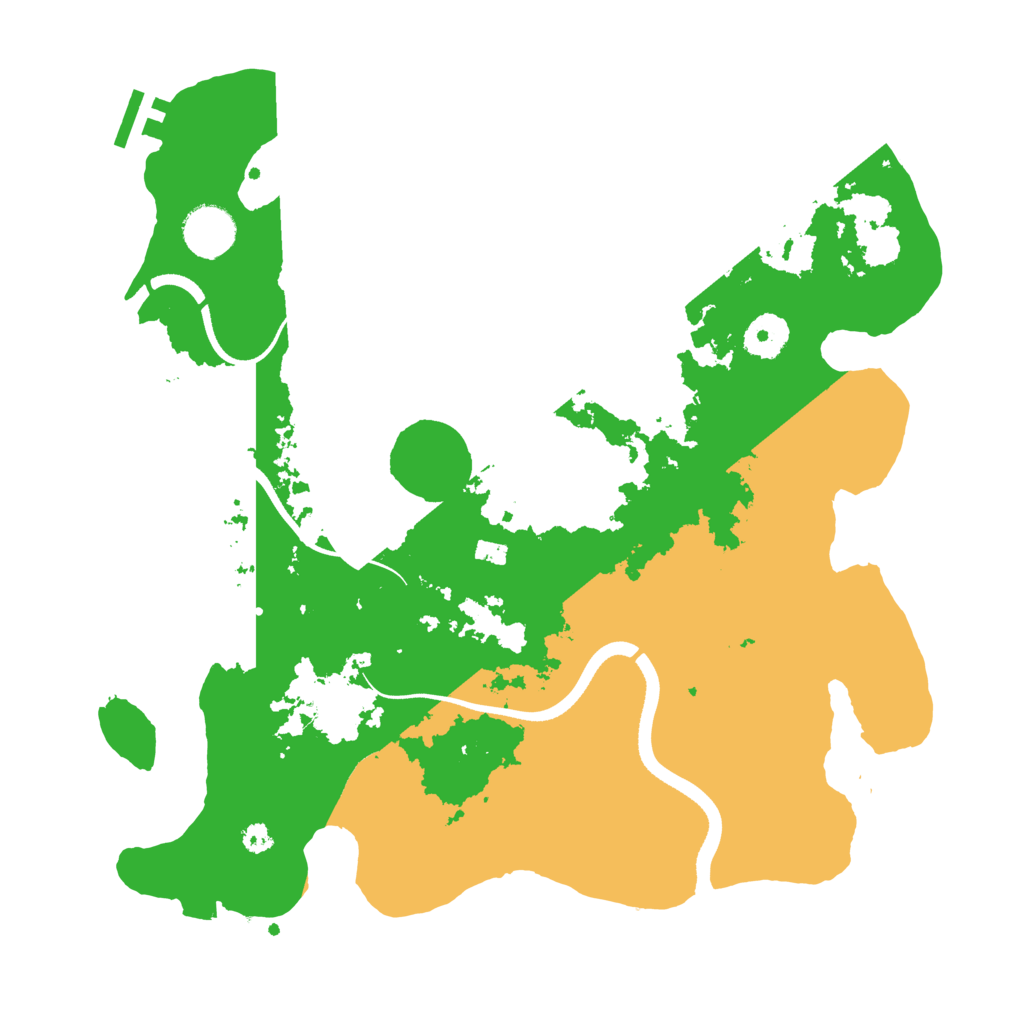 Biome Rust Map: Procedural Map, Size: 3500, Seed: 1861450965