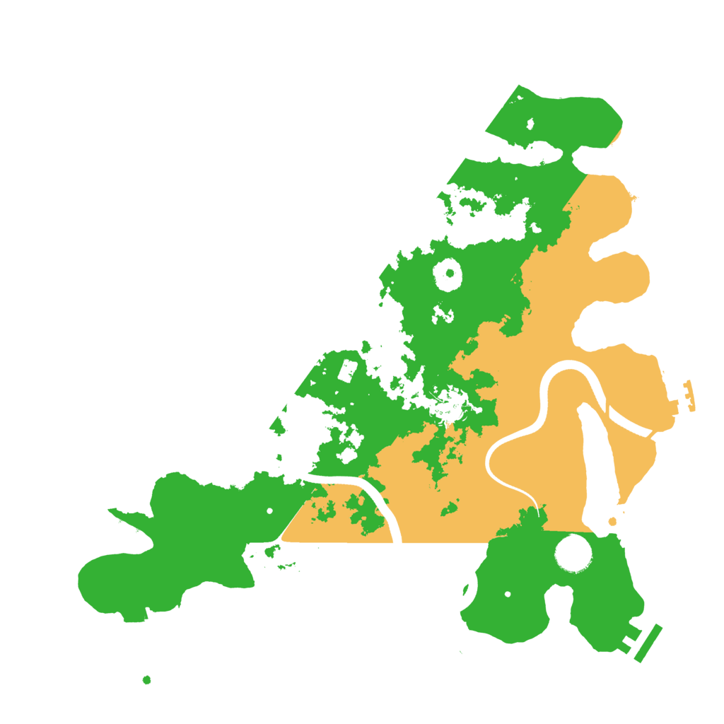Biome Rust Map: Procedural Map, Size: 3500, Seed: 1817311449
