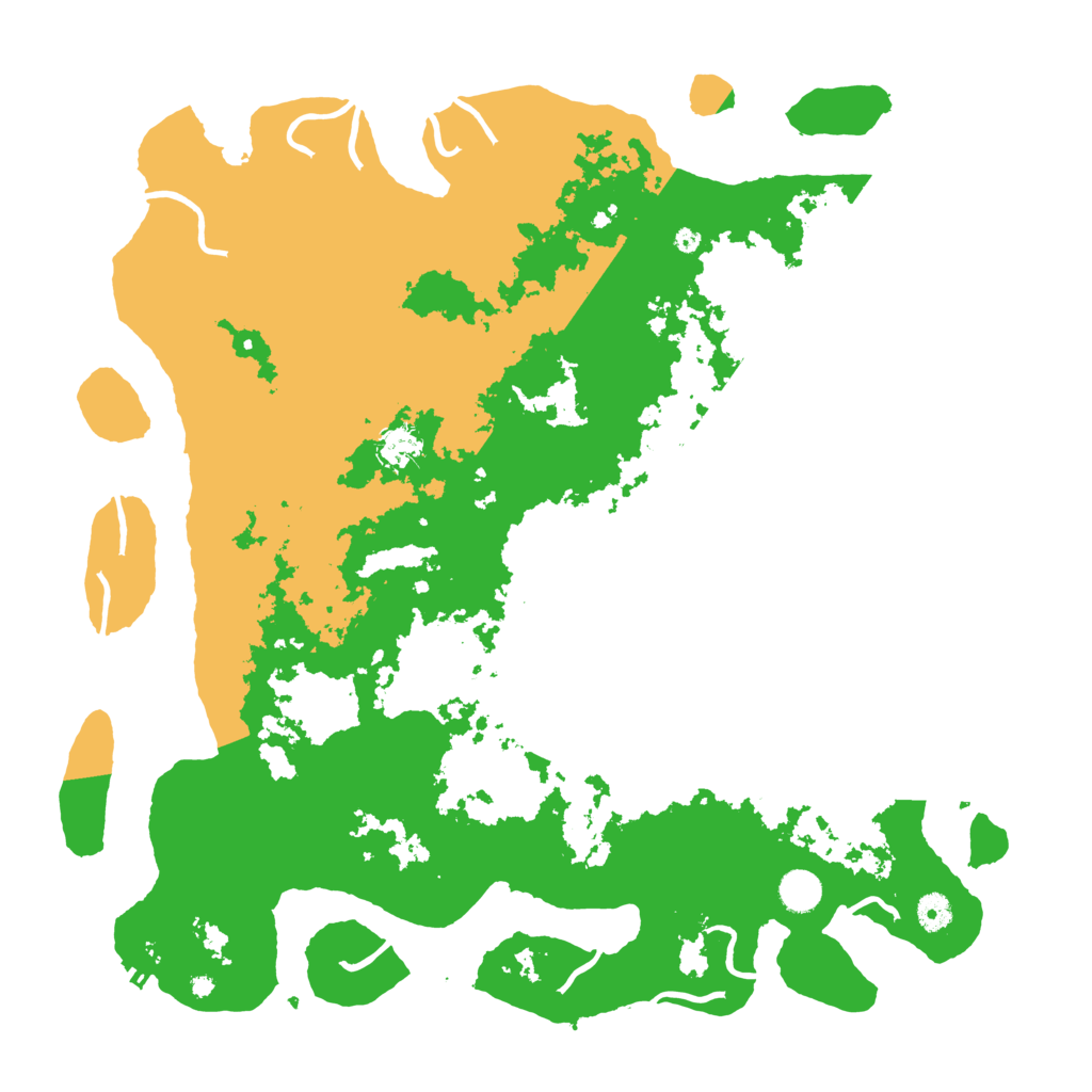 Biome Rust Map: Procedural Map, Size: 4500, Seed: 2092369592