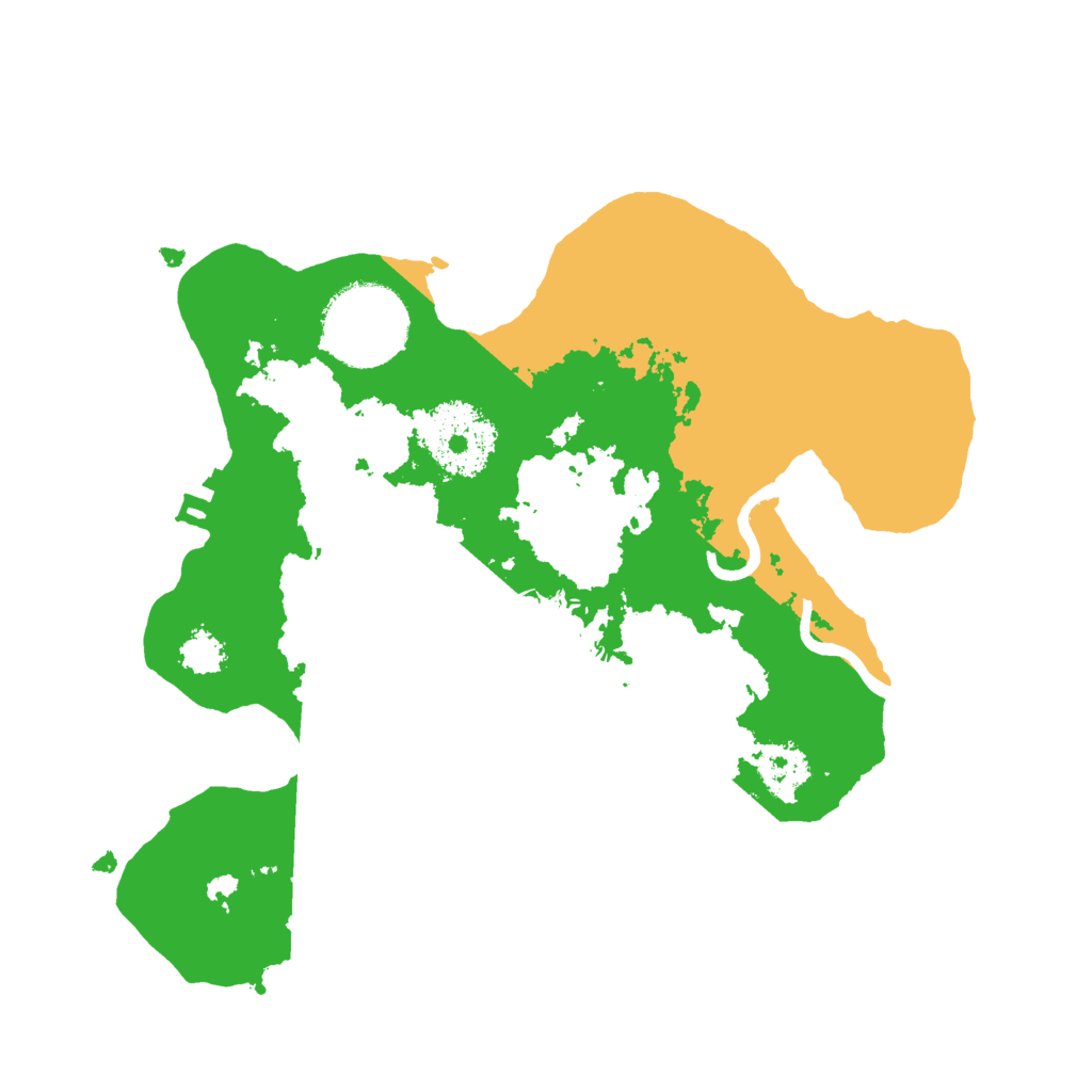 Biome Rust Map: Procedural Map, Size: 2300, Seed: 44441111
