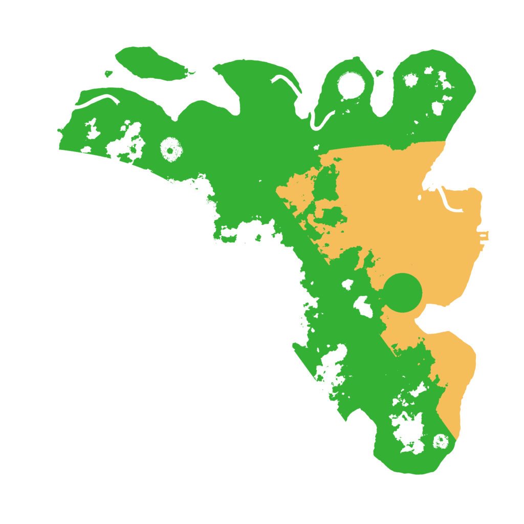 Biome Rust Map: Procedural Map, Size: 3500, Seed: 80531306