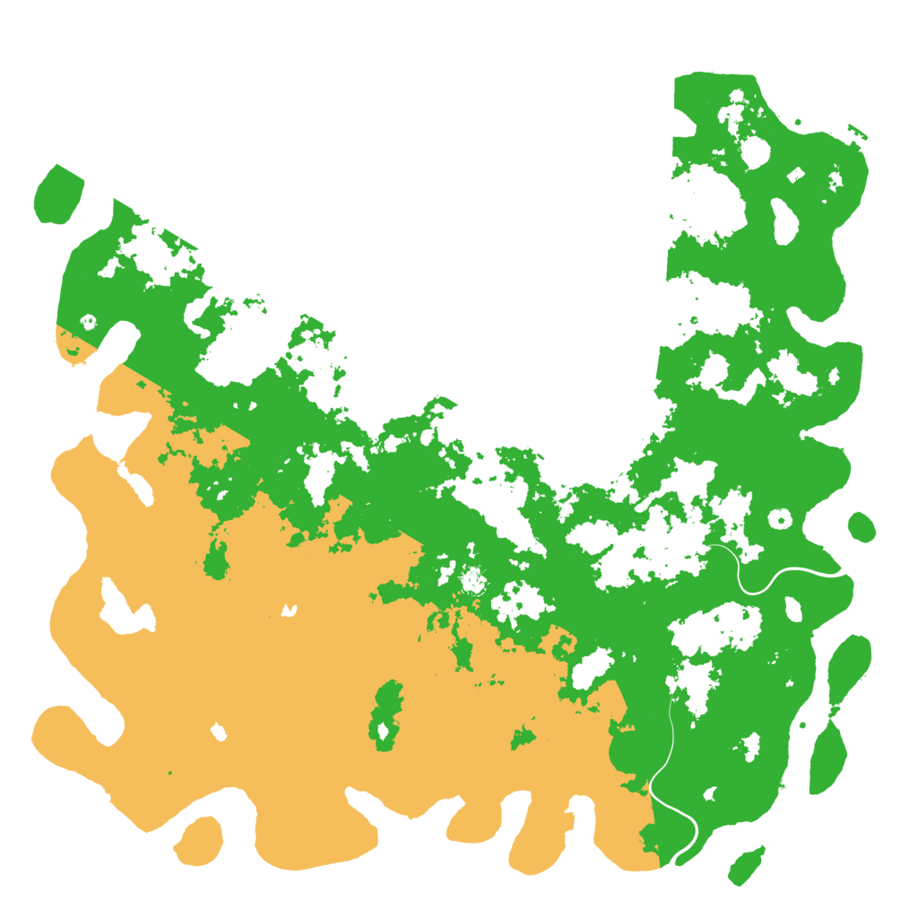 Biome Rust Map: Procedural Map, Size: 6000, Seed: 1272023