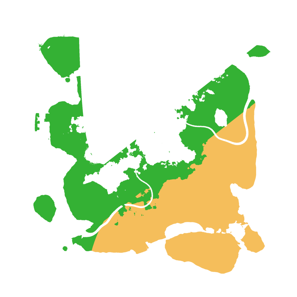 Biome Rust Map: Procedural Map, Size: 2500, Seed: 24624654