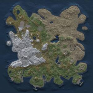 Thumbnail Rust Map: Procedural Map, Size: 4000, Seed: 1992112569, 15 Monuments