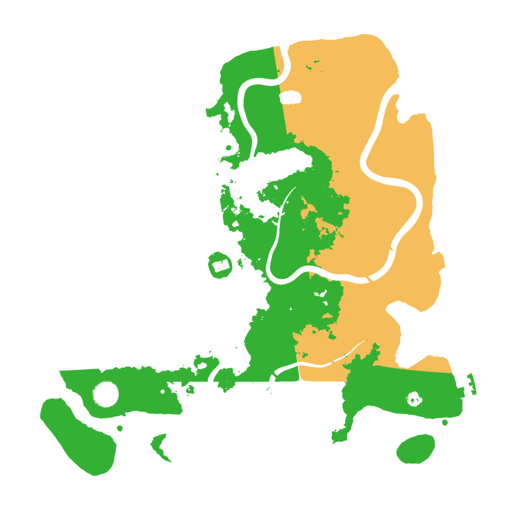 Biome Rust Map: Procedural Map, Size: 3500, Seed: 1574351755