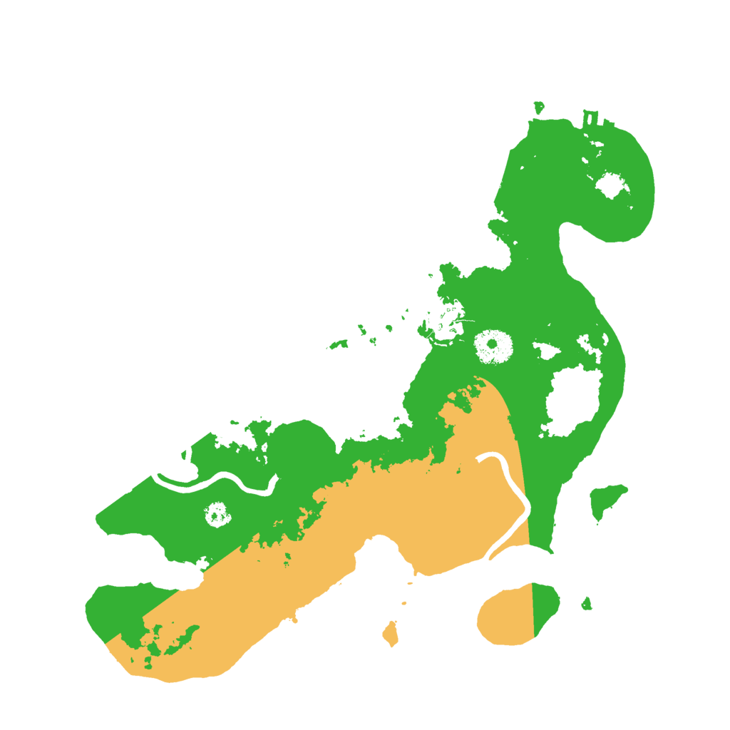 Biome Rust Map: Procedural Map, Size: 3000, Seed: 1667069916