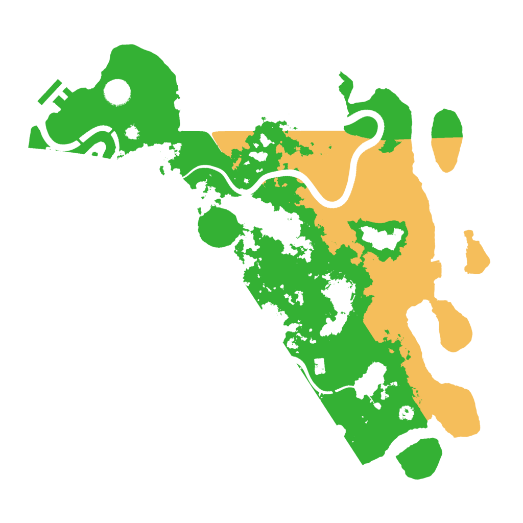 Biome Rust Map: Procedural Map, Size: 3500, Seed: 990055