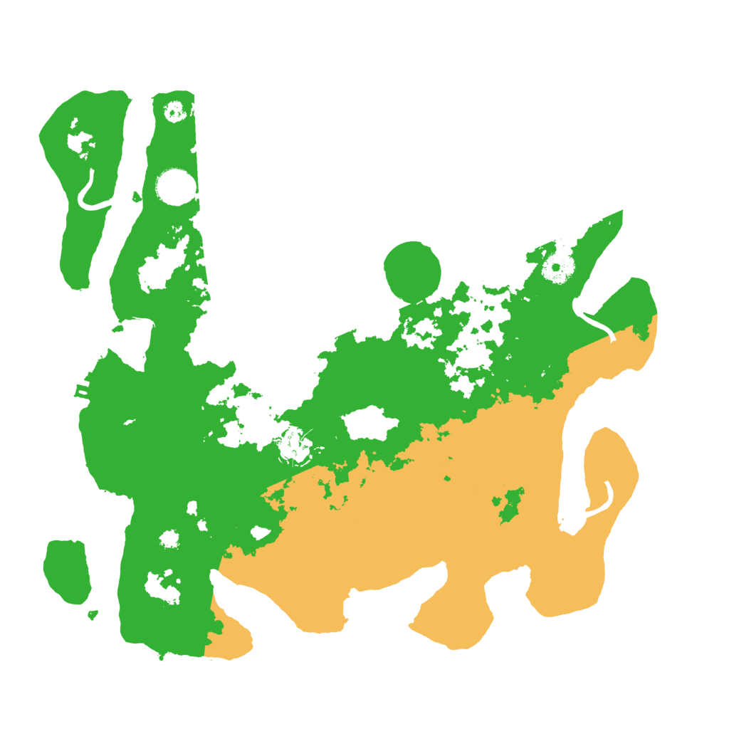 Biome Rust Map: Procedural Map, Size: 3500, Seed: 30134