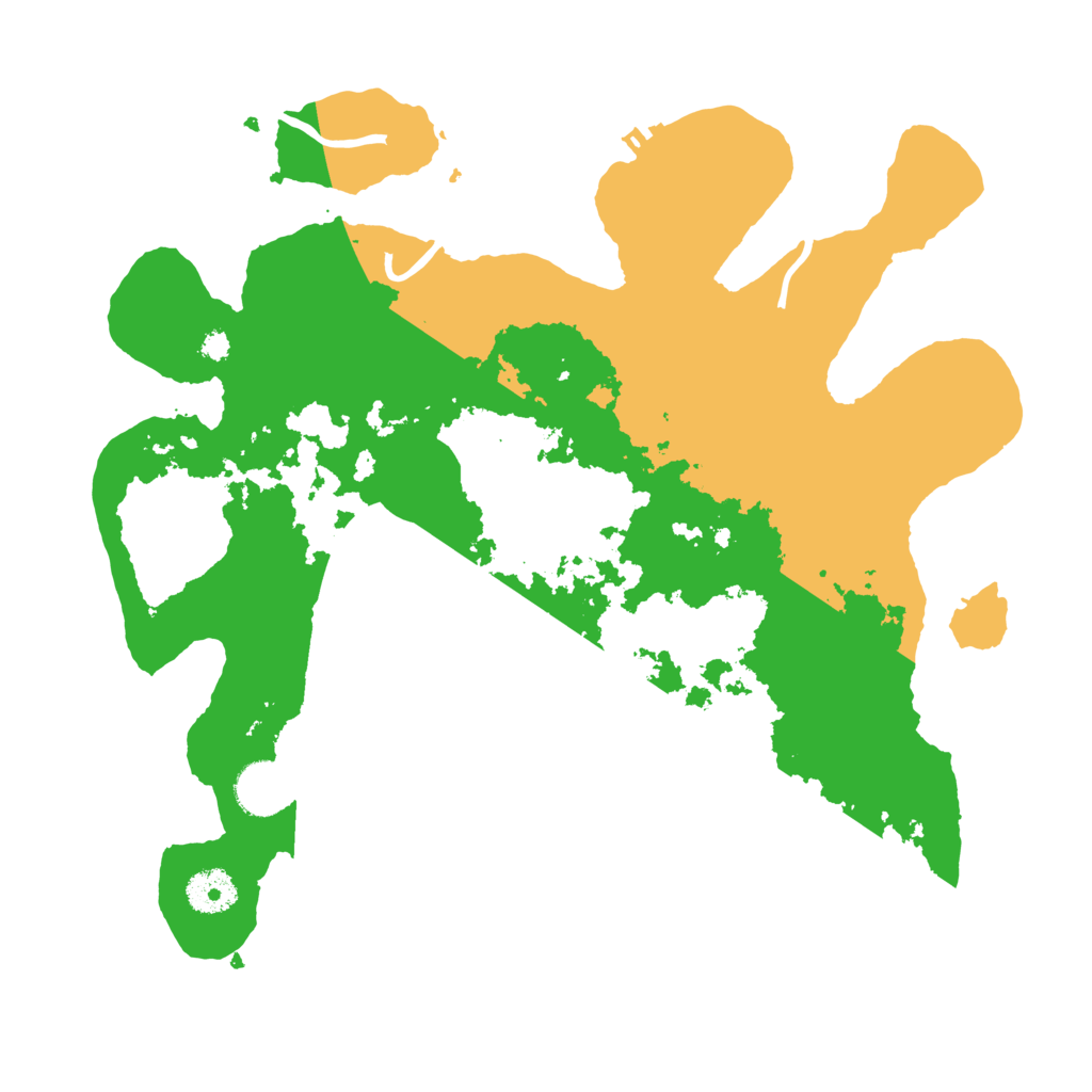 Biome Rust Map: Procedural Map, Size: 3500, Seed: 60460991