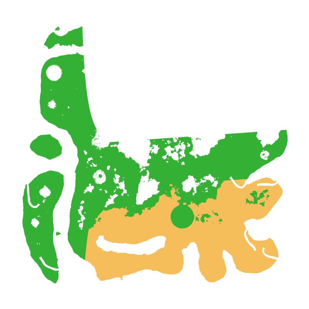 Biome Rust Map: Procedural Map, Size: 3500, Seed: 7463