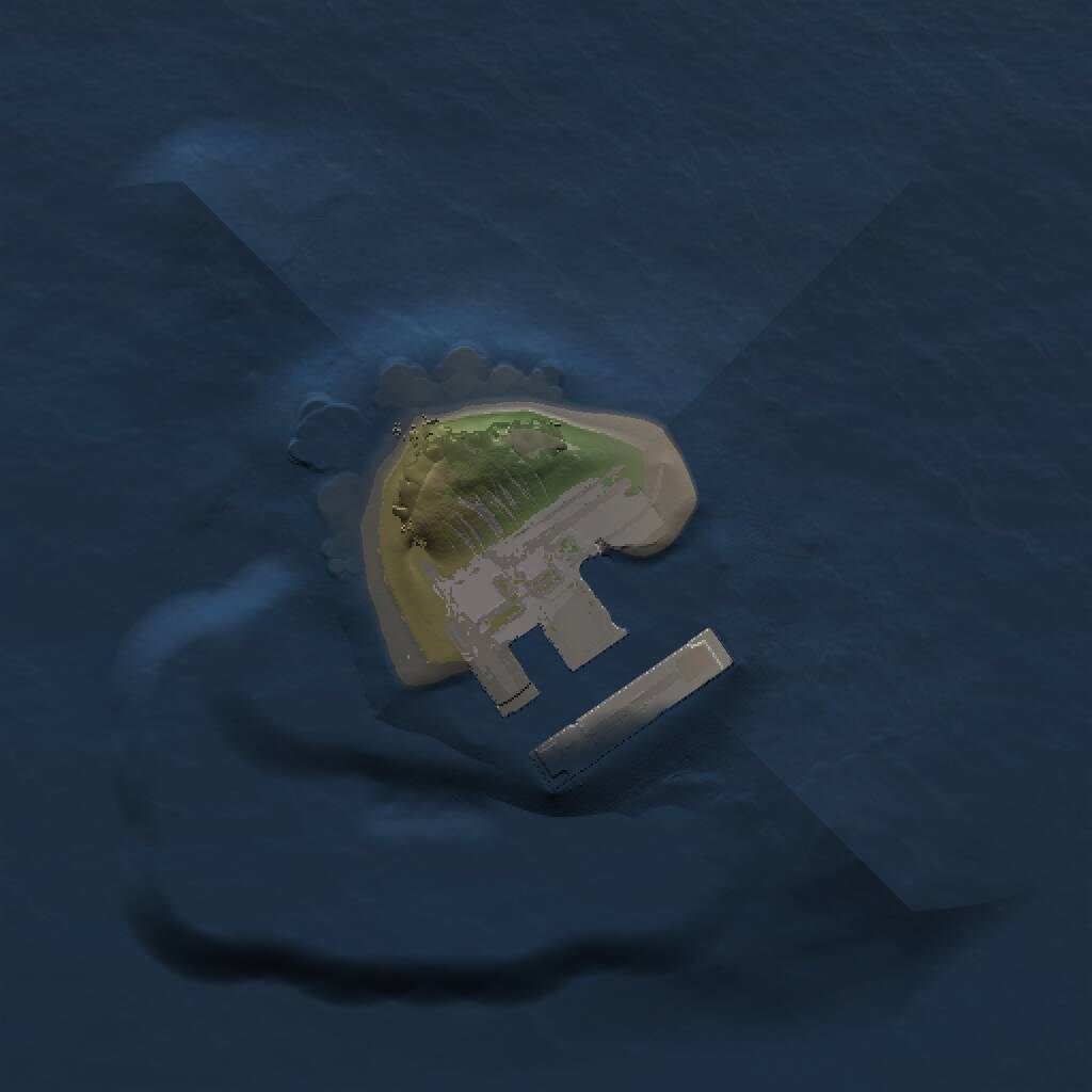 Rust Map: Procedural Map, Size: 1000, Seed: 1830394154, 2 Monuments