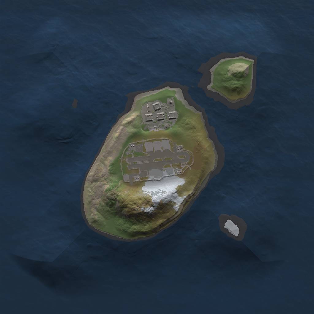 Rust Map: Barren, Size: 1500, Seed: 23, 4 Monuments