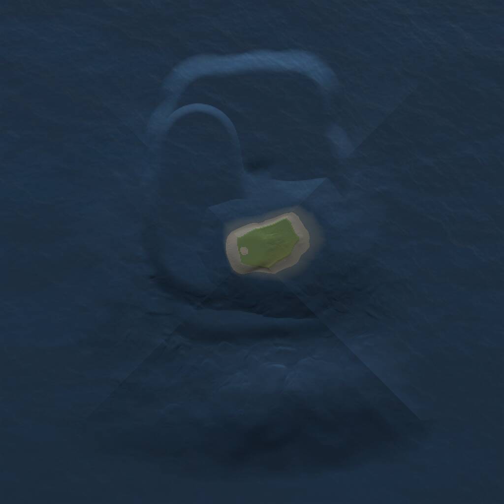 Rust Map: Procedural Map, Size: 1000, Seed: 218754, 1 Monuments