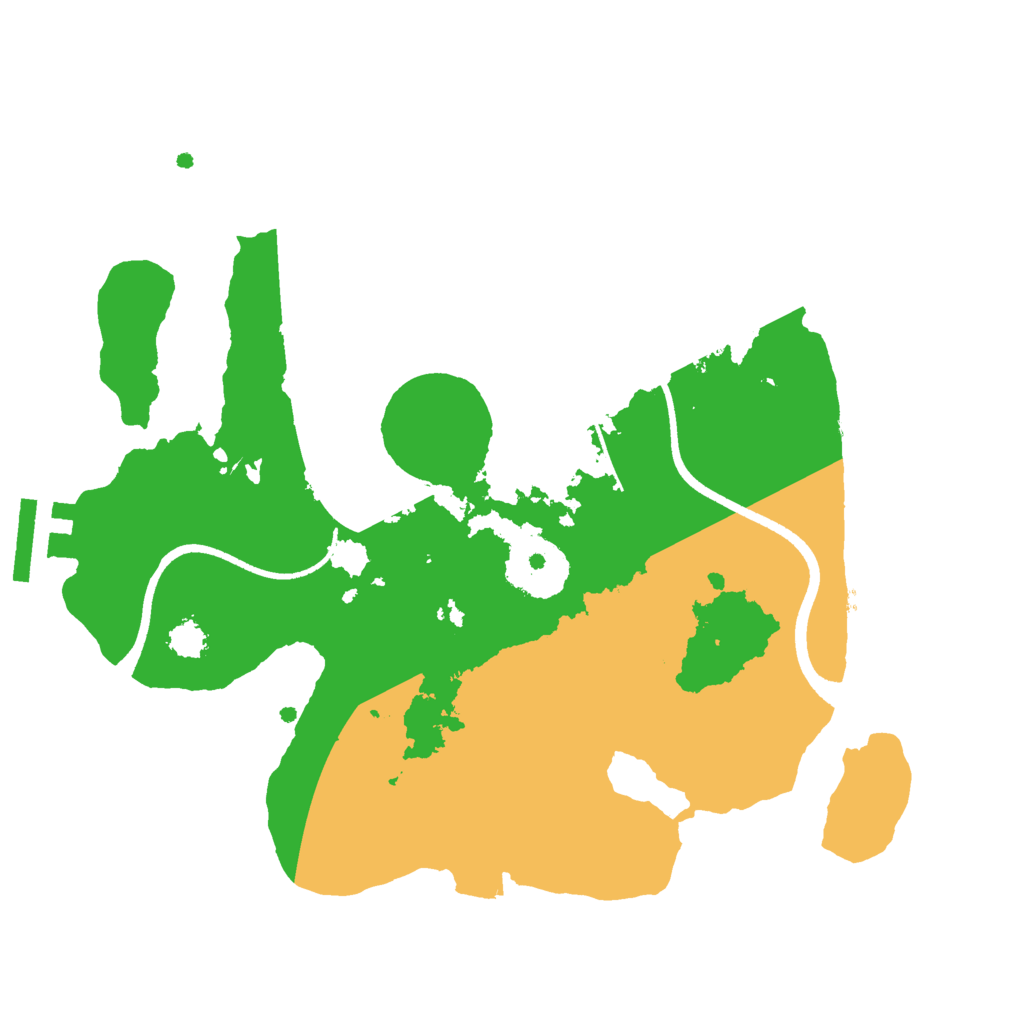 Biome Rust Map: Procedural Map, Size: 2500, Seed: 2004