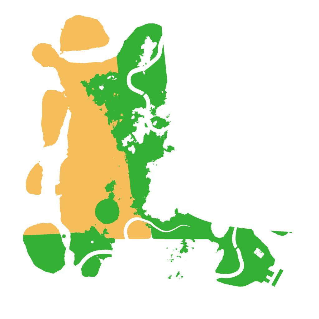 Biome Rust Map: Procedural Map, Size: 3500, Seed: 1451651075