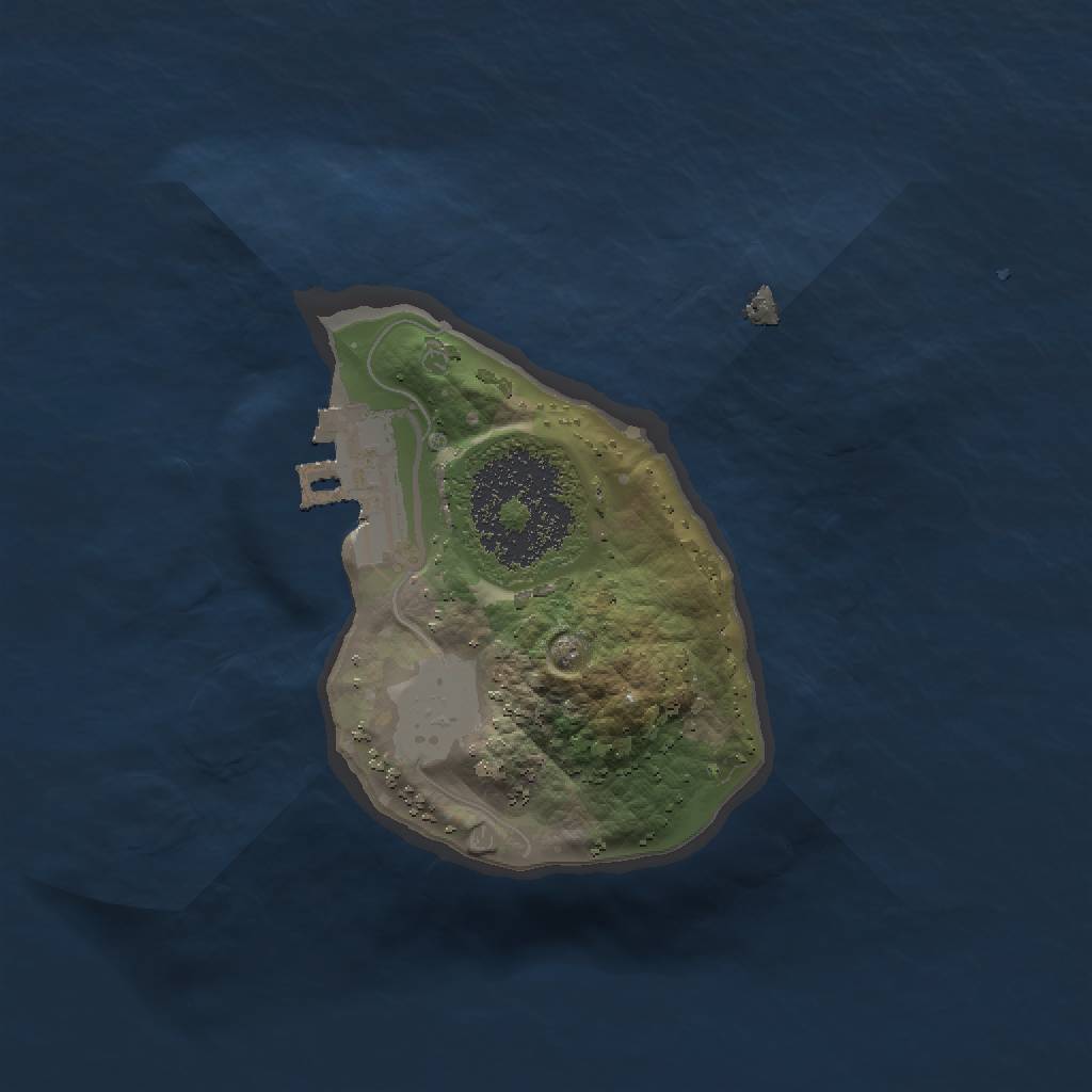 Rust Map: Procedural Map, Size: 1500, Seed: 63447, 5 Monuments