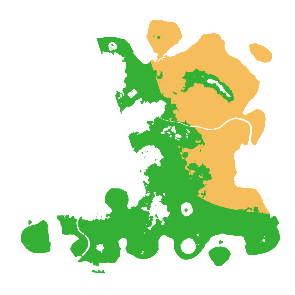 Biome Rust Map: Procedural Map, Size: 3500, Seed: 1545808626