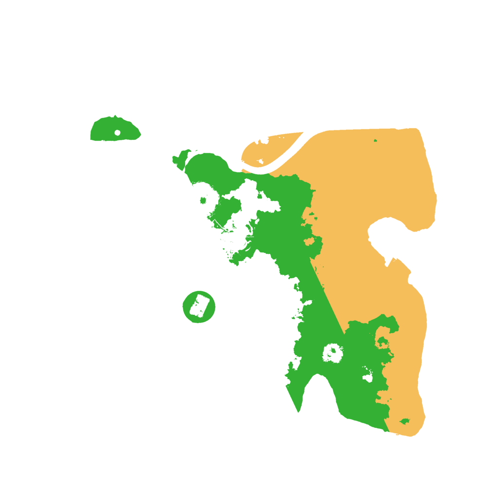 Biome Rust Map: Procedural Map, Size: 2500, Seed: 70970066
