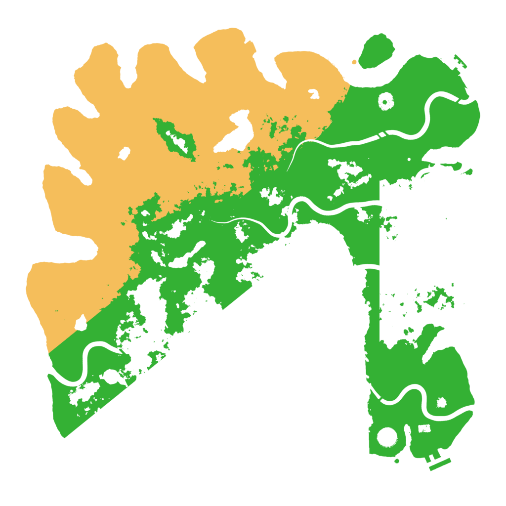 Biome Rust Map: Procedural Map, Size: 4500, Seed: 7164
