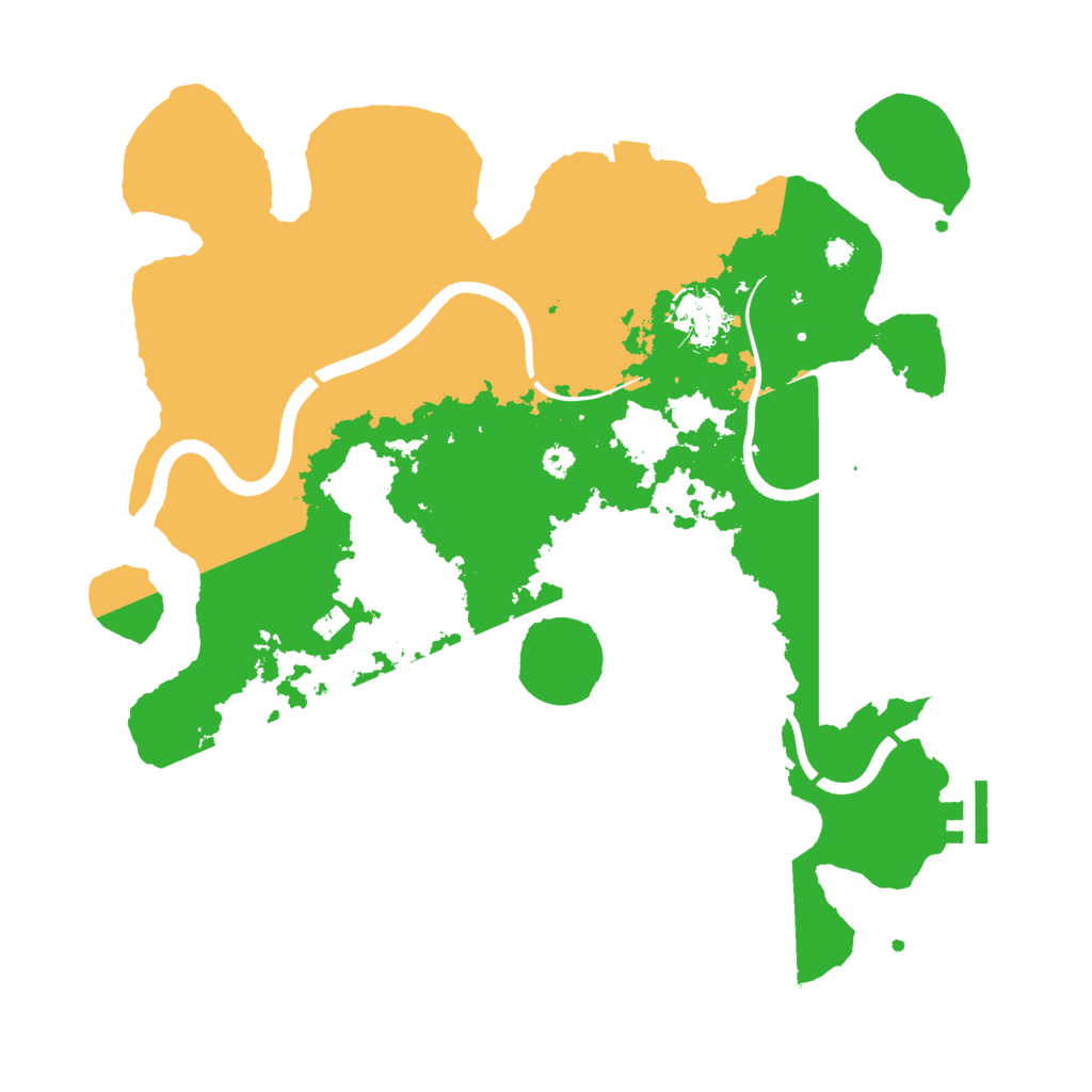 Biome Rust Map: Procedural Map, Size: 3500, Seed: 541984750