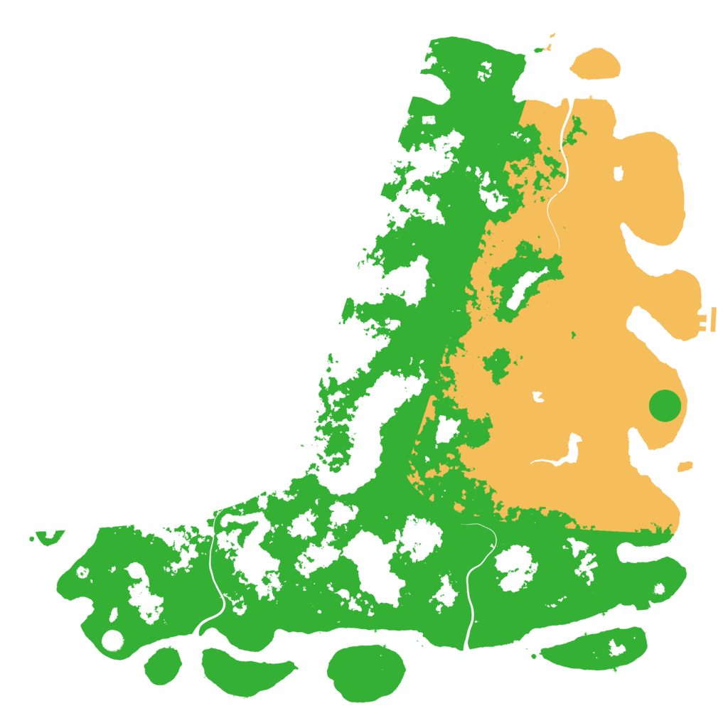 Biome Rust Map: Procedural Map, Size: 6000, Seed: 1035203853