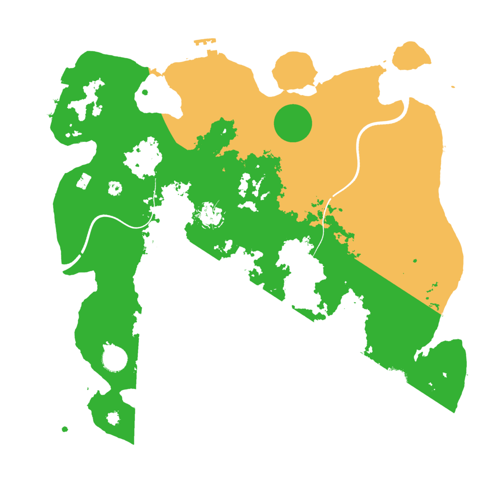 Biome Rust Map: Procedural Map, Size: 3500, Seed: 145223067