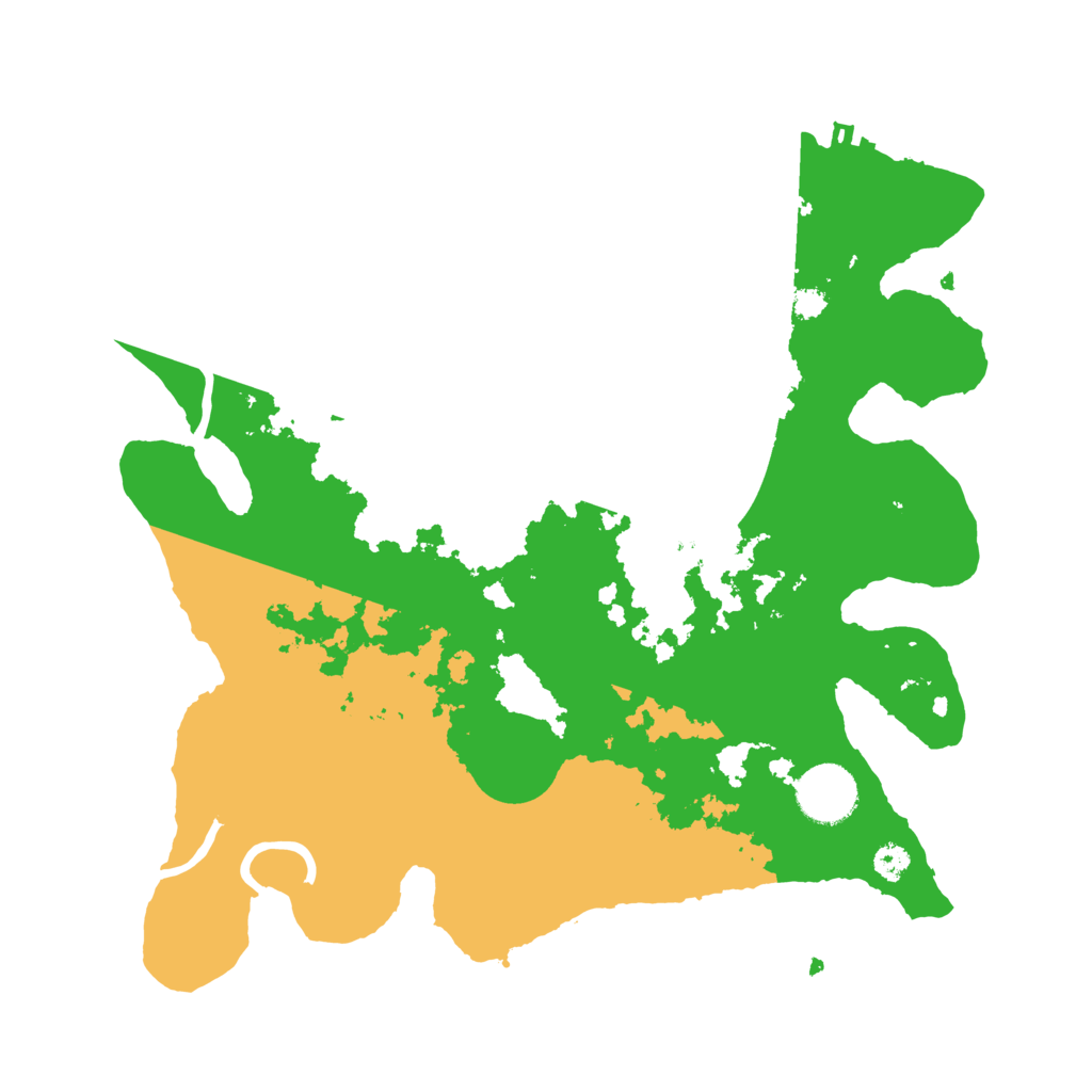 Biome Rust Map: Procedural Map, Size: 3200, Seed: 13835