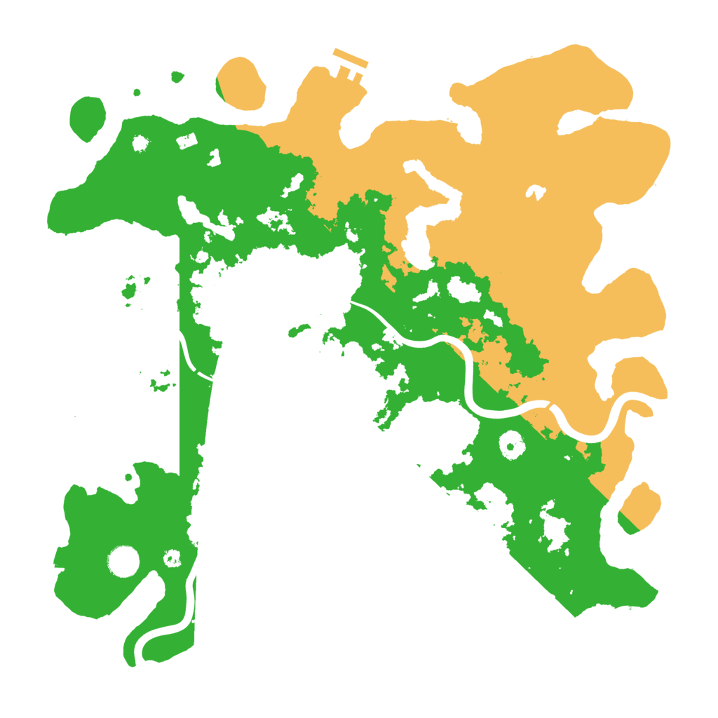 Biome Rust Map: Procedural Map, Size: 4000, Seed: 63245