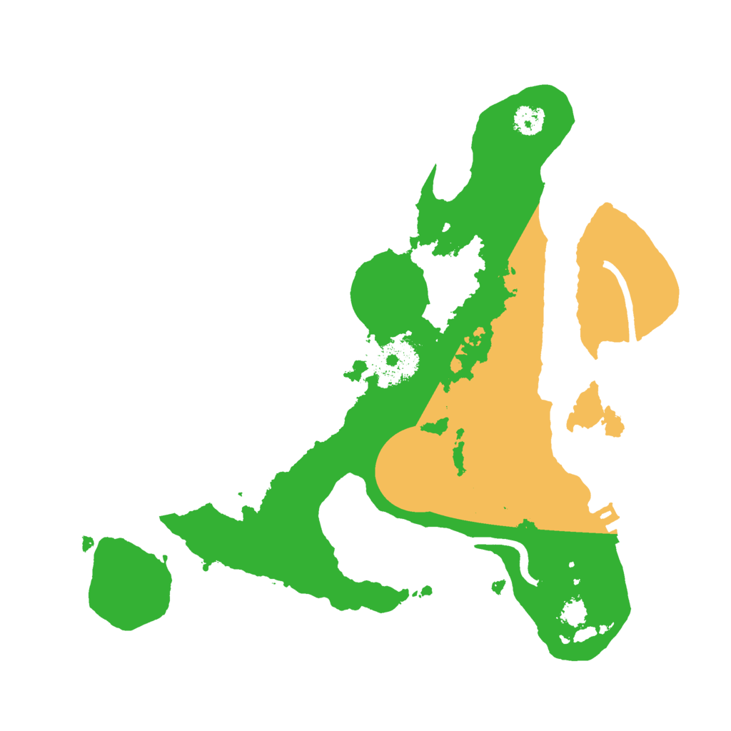 Biome Rust Map: Procedural Map, Size: 2500, Seed: 877655