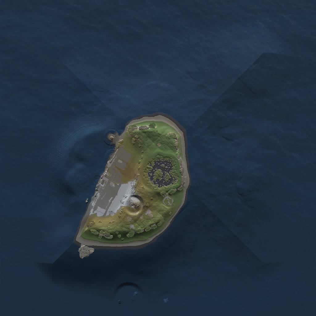 Rust Map: Procedural Map, Size: 1111, Seed: 720013, 4 Monuments