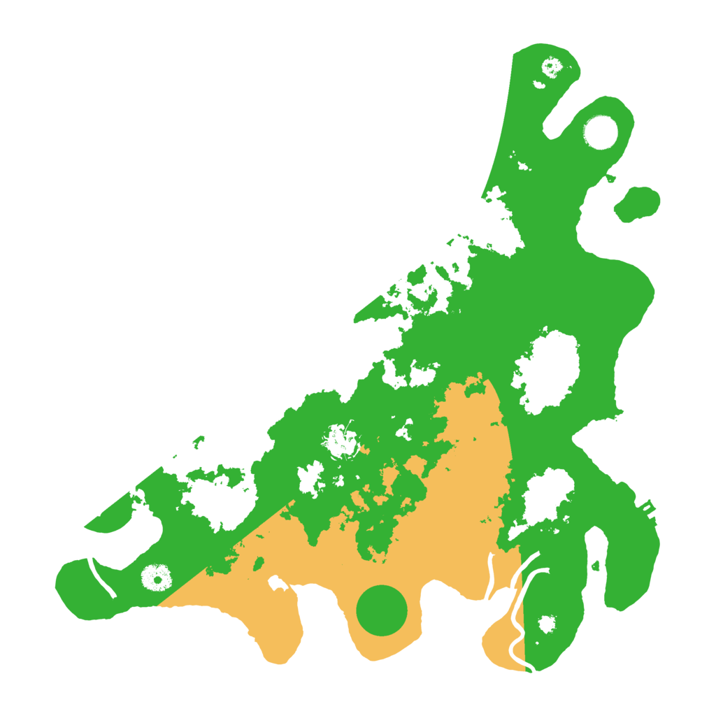 Biome Rust Map: Procedural Map, Size: 3700, Seed: 610744512