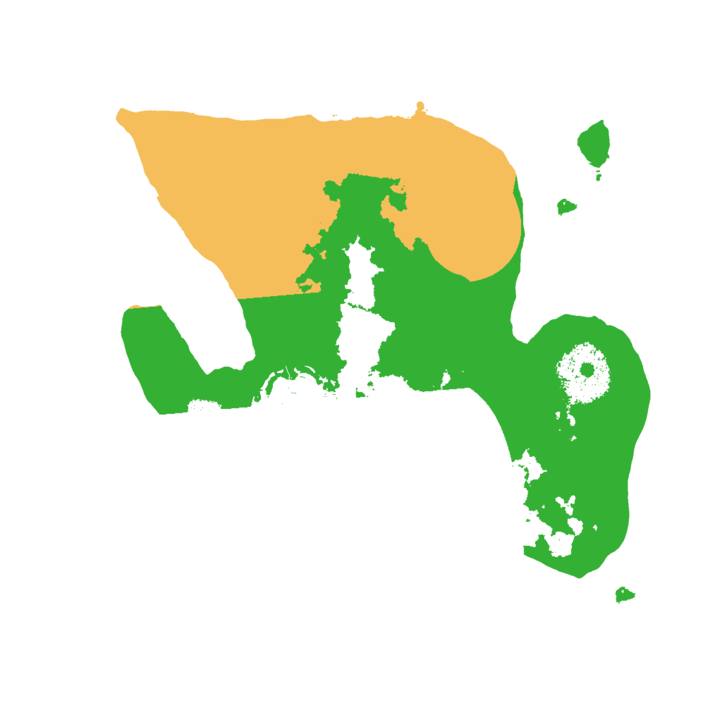 Biome Rust Map: Procedural Map, Size: 2000, Seed: 83376