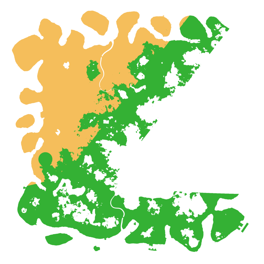 Biome Rust Map: Procedural Map, Size: 5000, Seed: 739468011