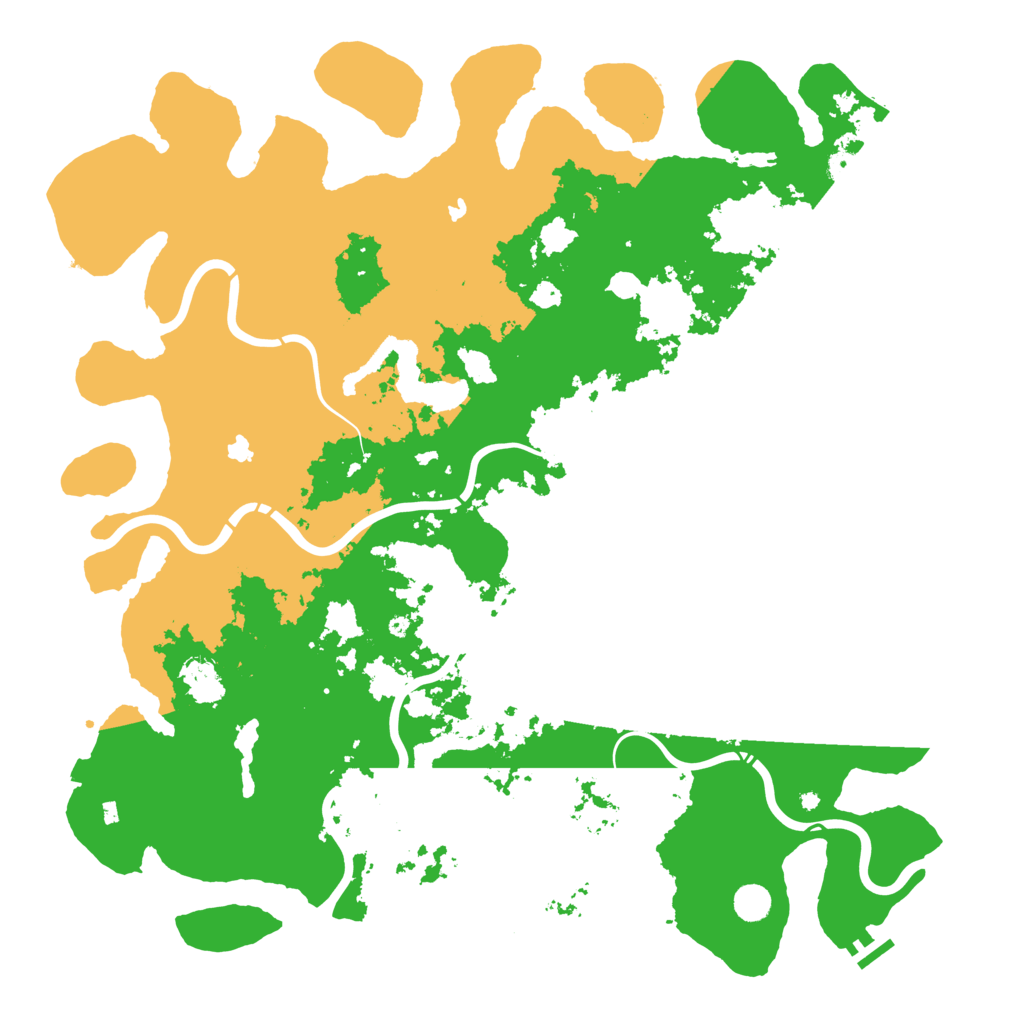 Biome Rust Map: Procedural Map, Size: 5000, Seed: 739468011