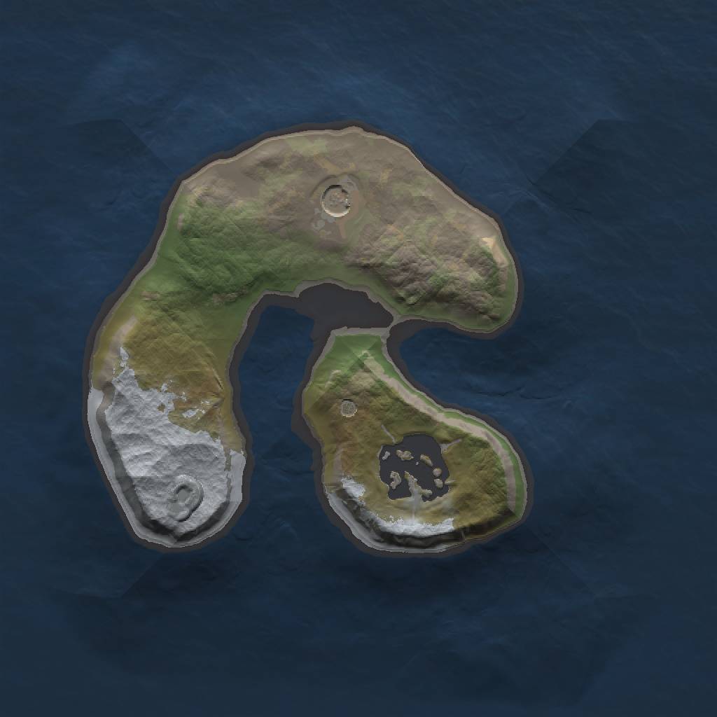 Rust Map: Barren, Size: 1500, Seed: 73456, 4 Monuments