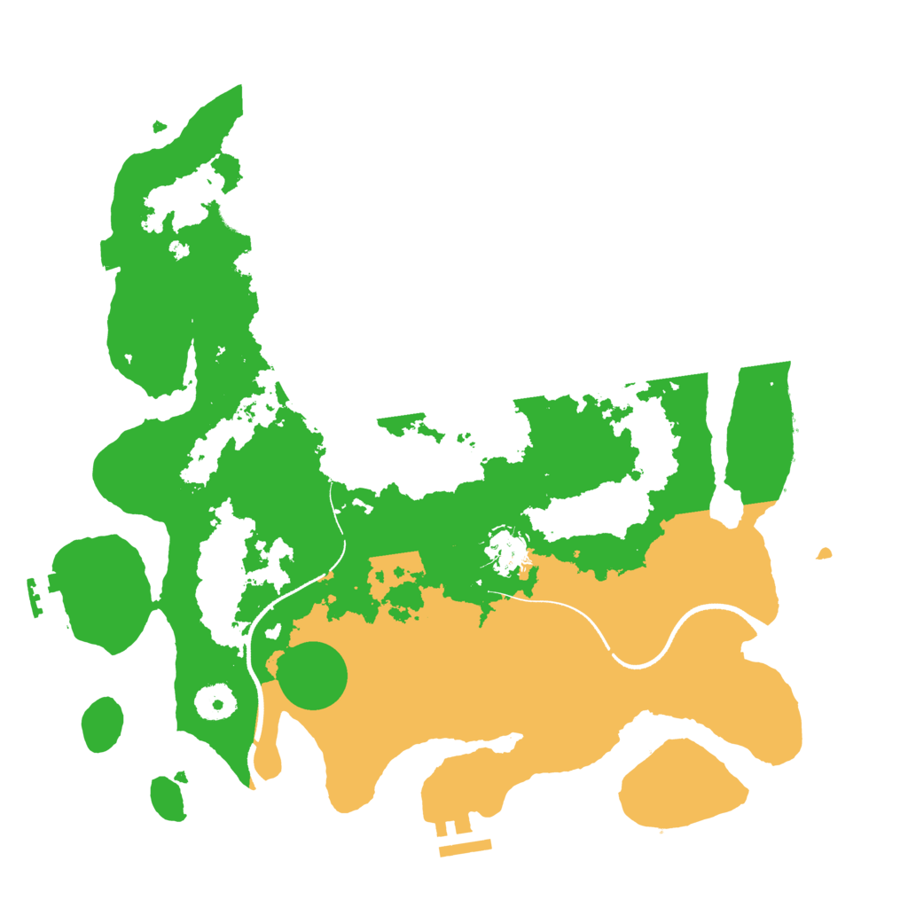 Biome Rust Map: Procedural Map, Size: 3500, Seed: 1595070344