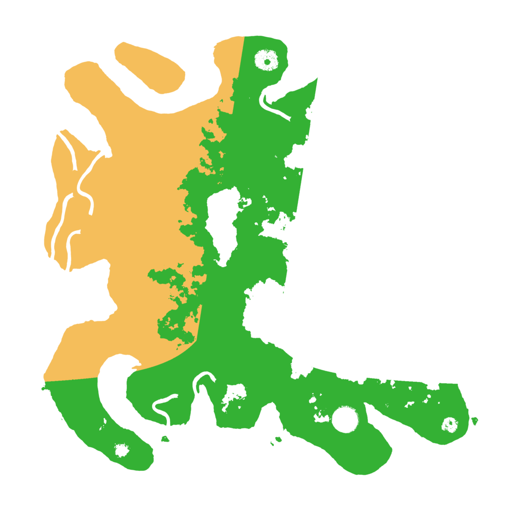 Biome Rust Map: Procedural Map, Size: 3500, Seed: 68147