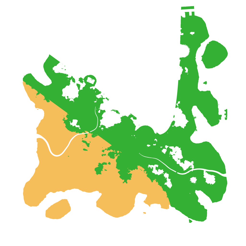 Biome Rust Map: Procedural Map, Size: 3500, Seed: 433120150