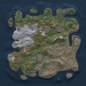 Thumbnail Rust Map: Procedural Map, Size: 3750, Seed: 1720489186, 19 Monuments
