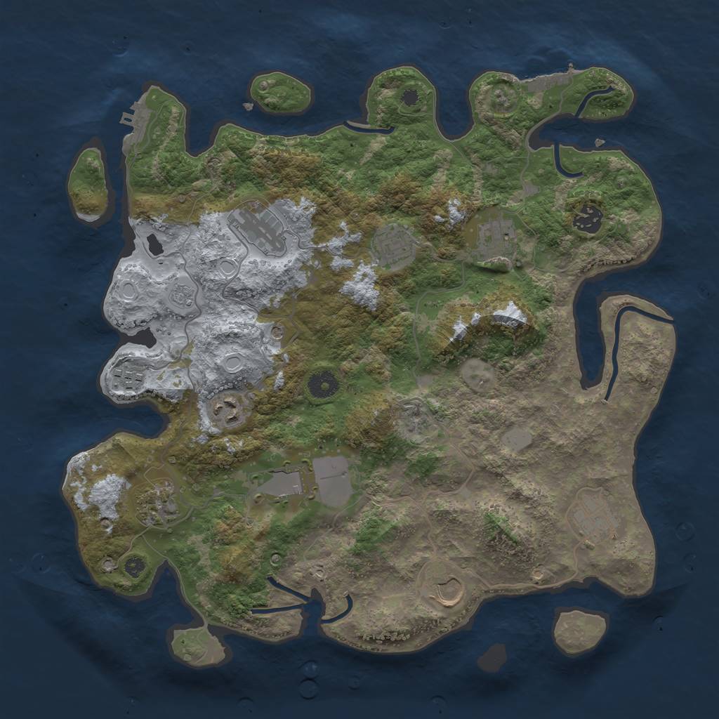 Procedural Map :: Rust Map :: Just-Wiped