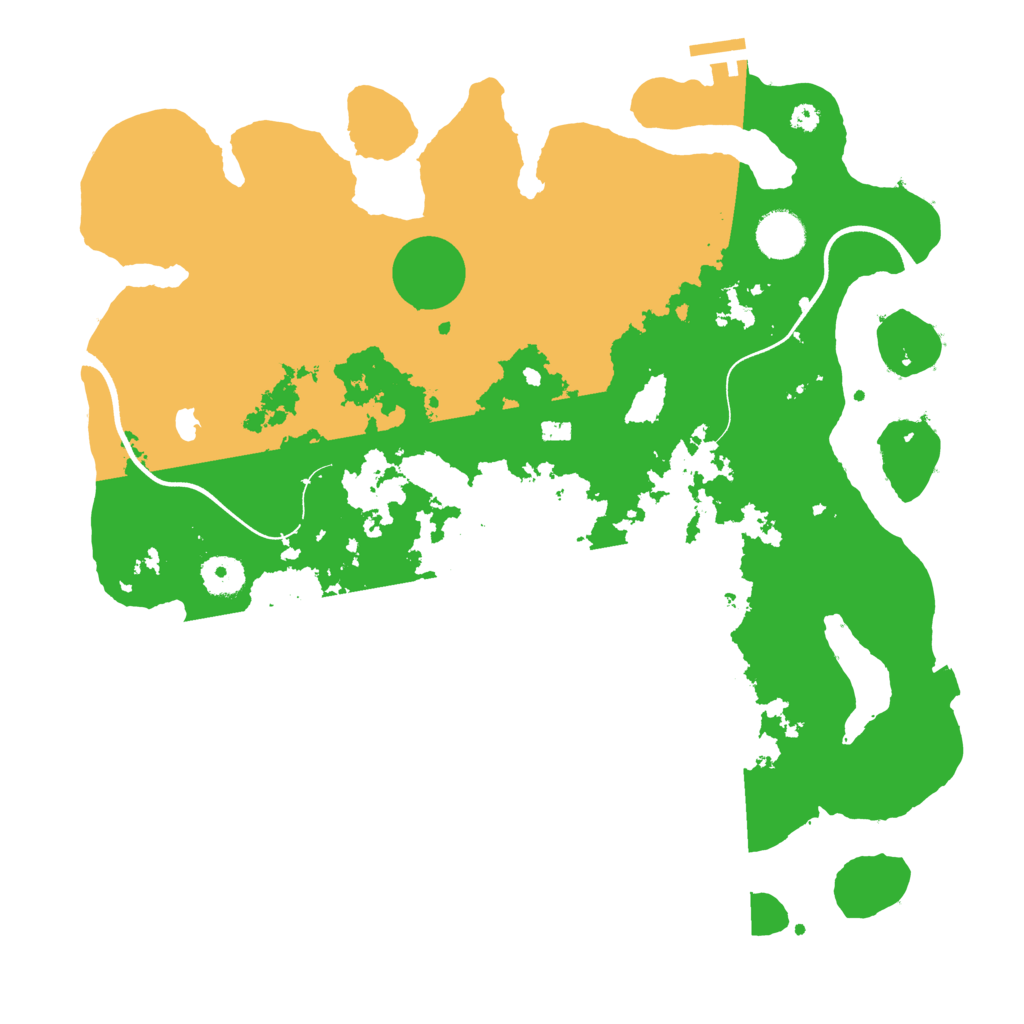 Biome Rust Map: Procedural Map, Size: 3700, Seed: 617064780