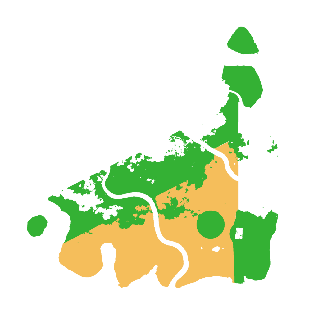 Biome Rust Map: Procedural Map, Size: 3000, Seed: 15555