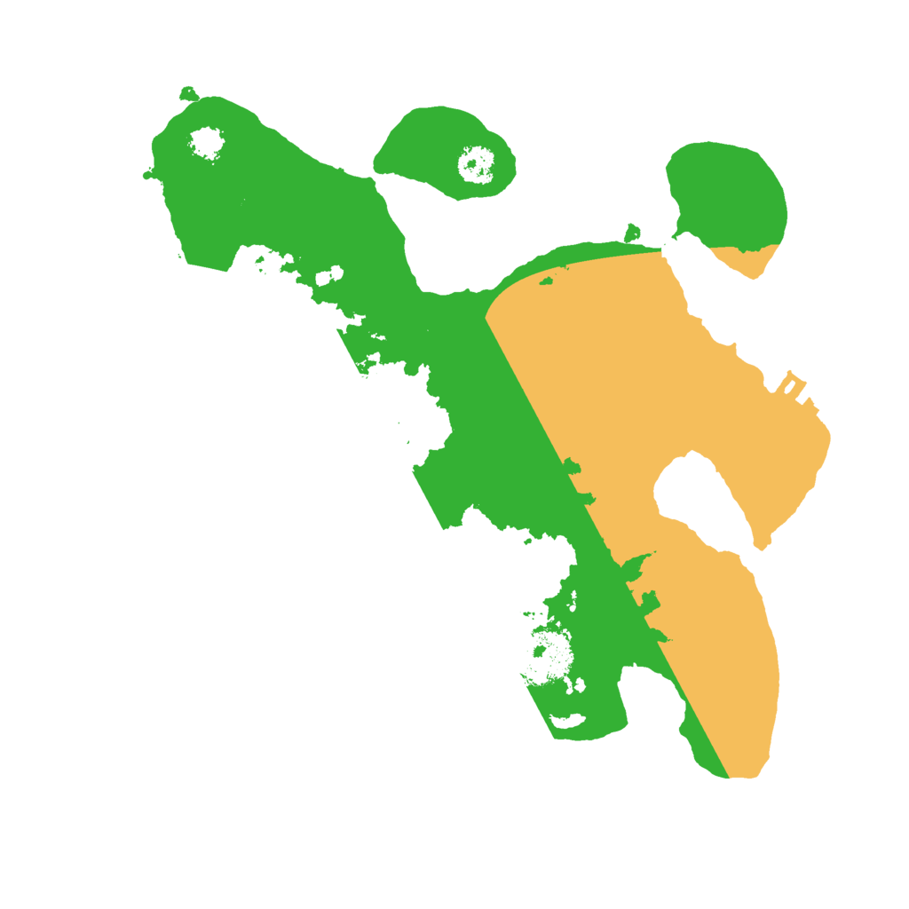 Biome Rust Map: Procedural Map, Size: 2500, Seed: 84652