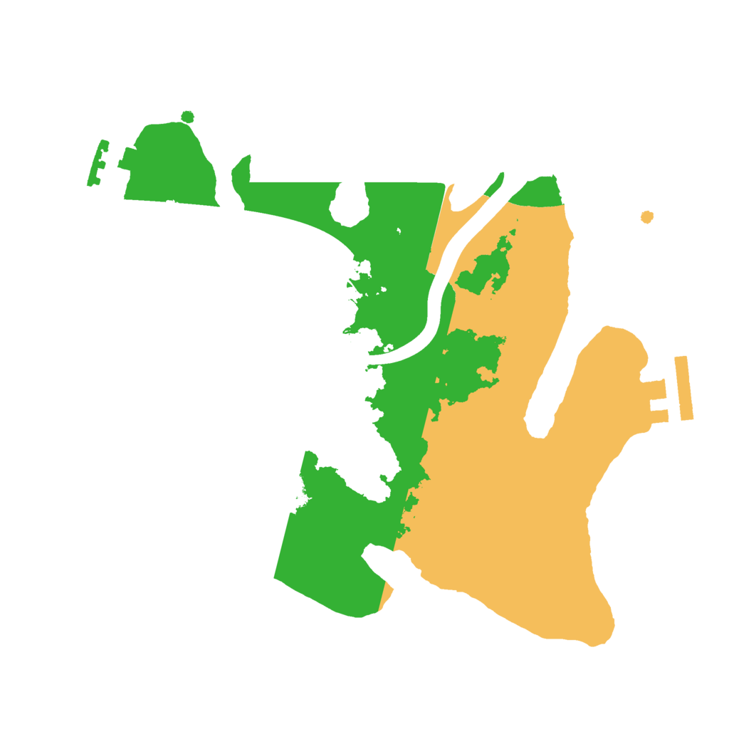 Biome Rust Map: Procedural Map, Size: 2300, Seed: 36631