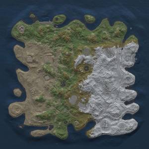 Thumbnail Rust Map: Procedural Map, Size: 4250, Seed: 2089283702, 19 Monuments