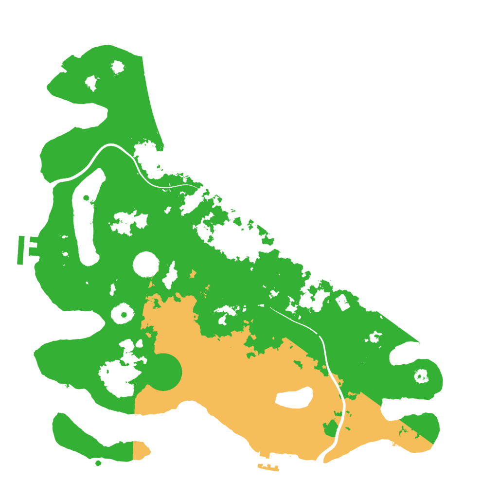 Biome Rust Map: Procedural Map, Size: 3500, Seed: 774932323