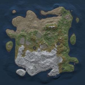 Thumbnail Rust Map: Procedural Map, Size: 3500, Seed: 570846848, 18 Monuments