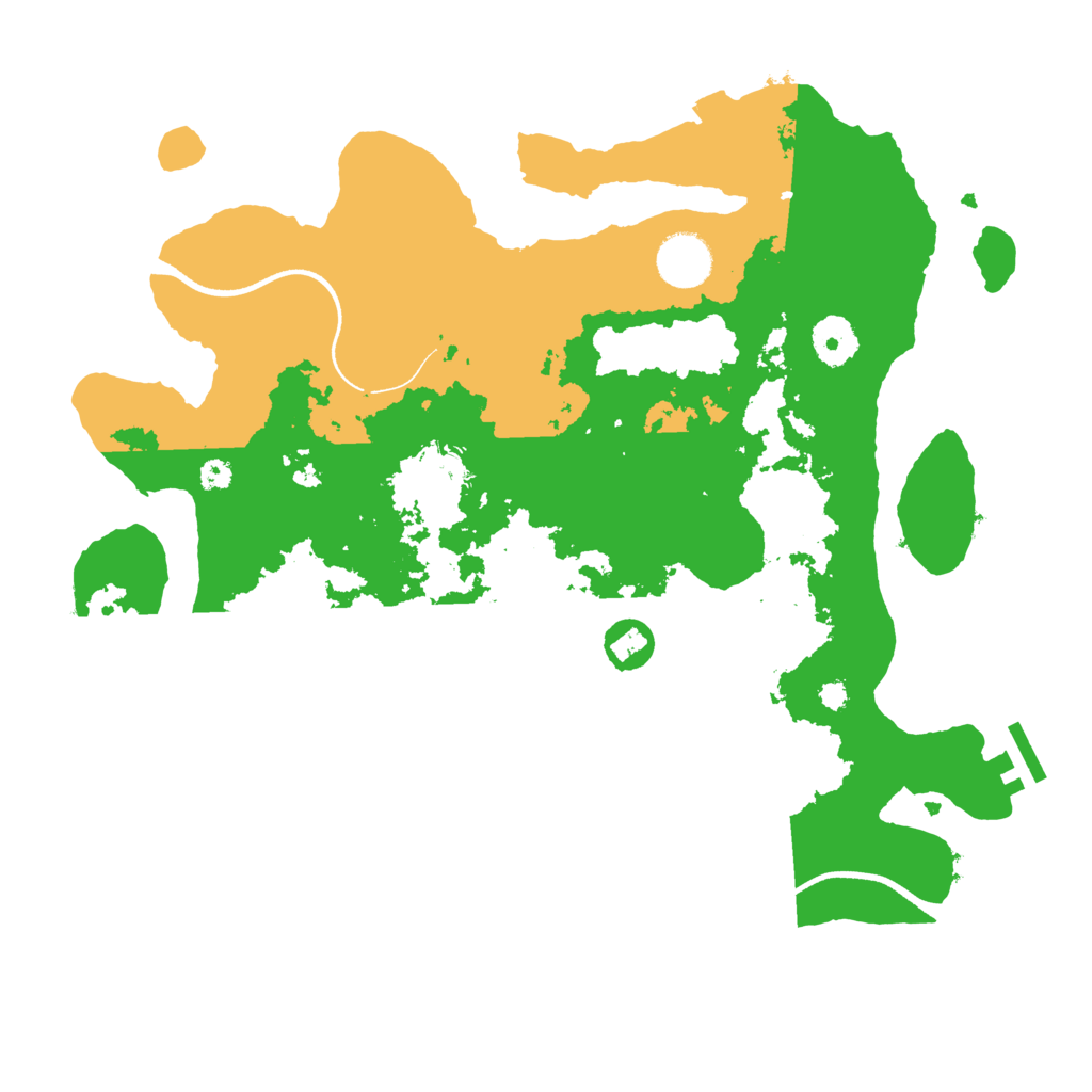 Biome Rust Map: Procedural Map, Size: 3500, Seed: 570846848
