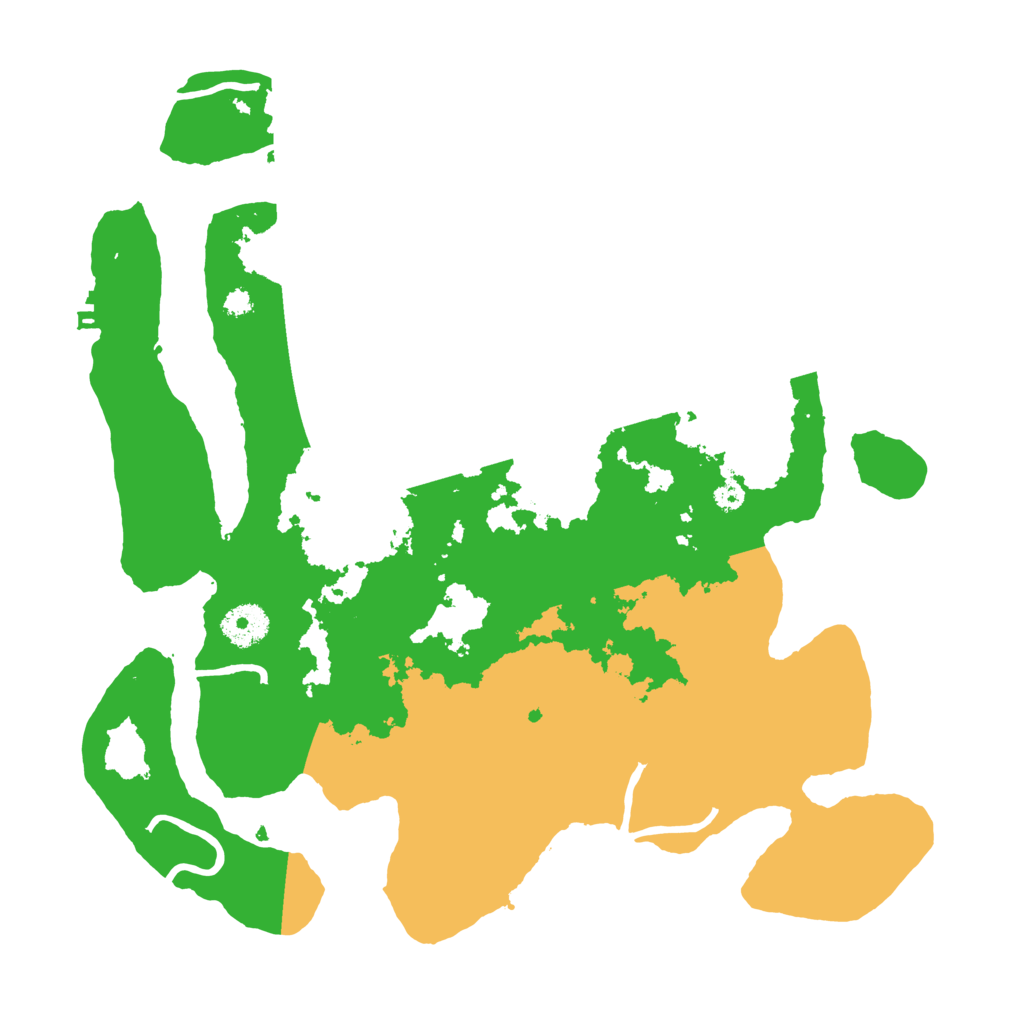 Biome Rust Map: Procedural Map, Size: 3500, Seed: 1989623720